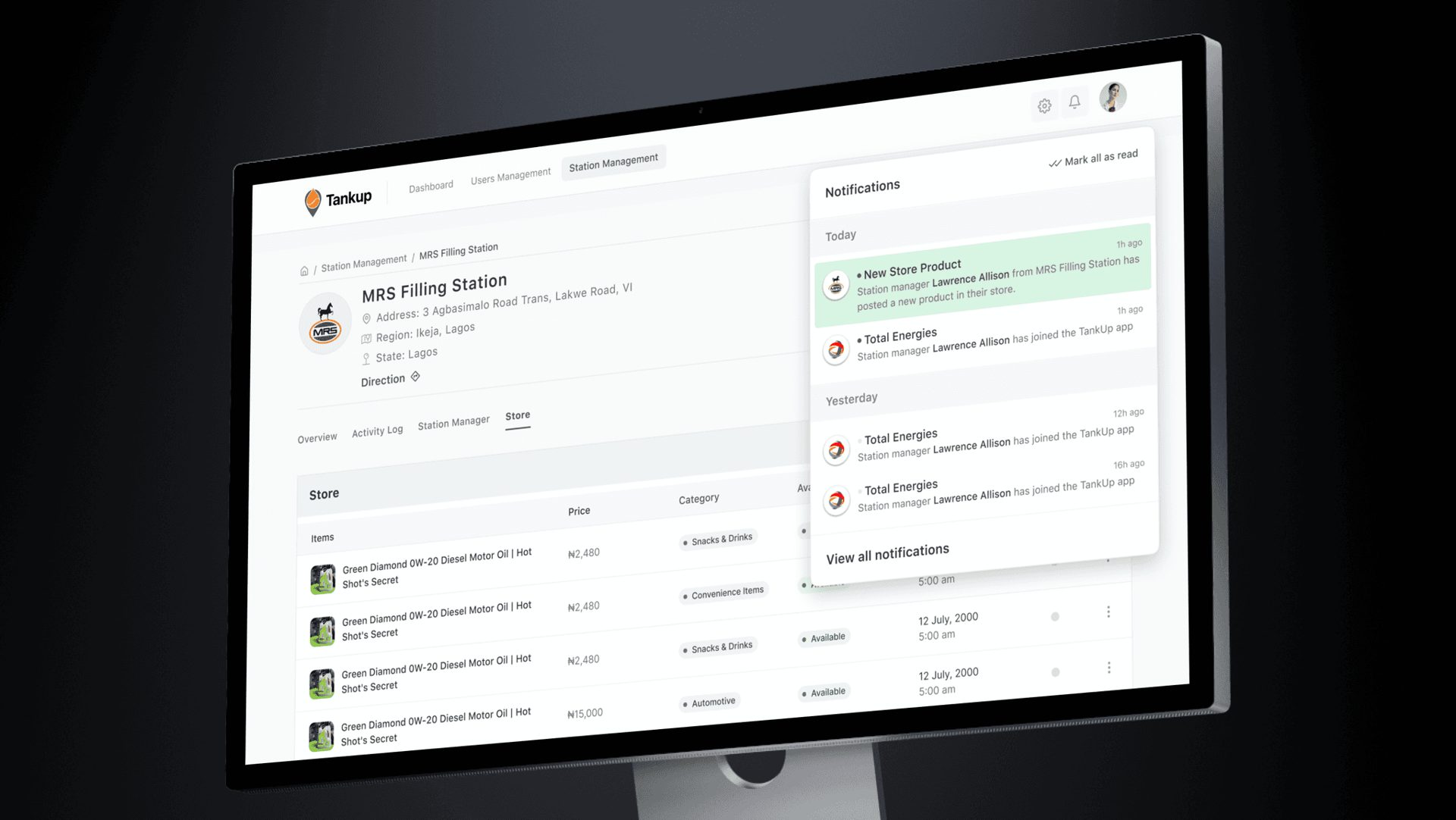 Raflinks Dashboard